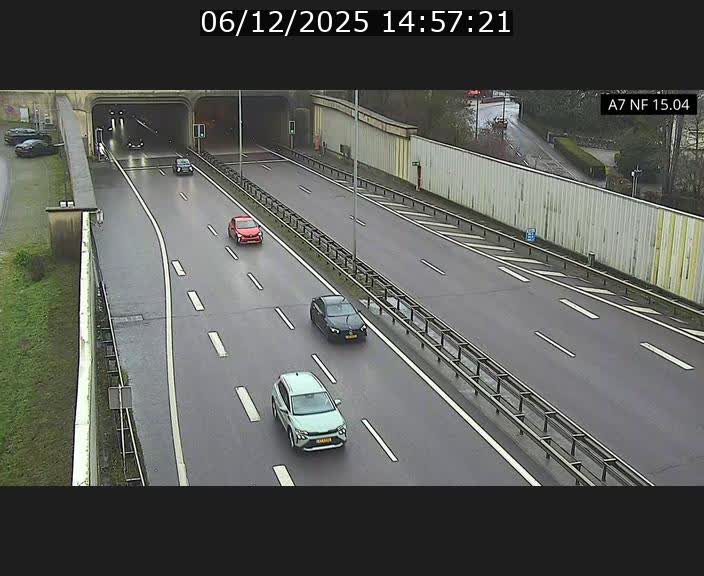 <h2>Caméra trafic Luxembourg - A7, Tunnel Mersch, entrée sud, direction Ettelbruck</h2>