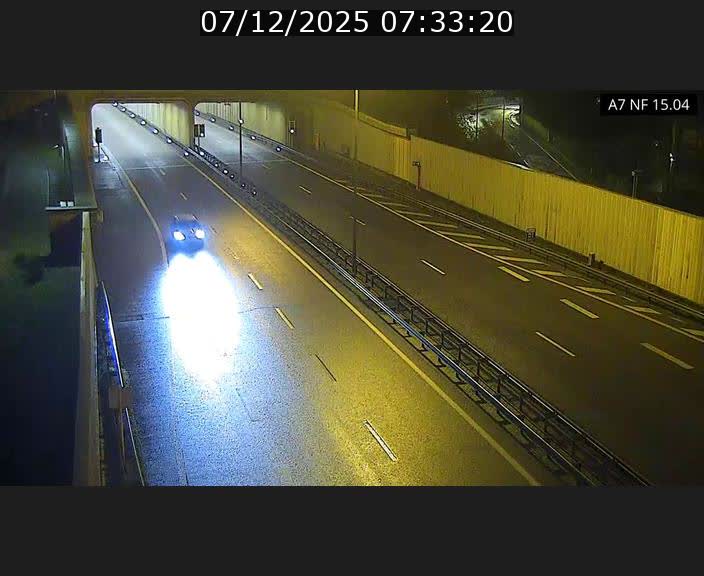 <h2>Caméra trafic Luxembourg - A7, Tunnel Mersch, entrée sud, direction Ettelbruck</h2>