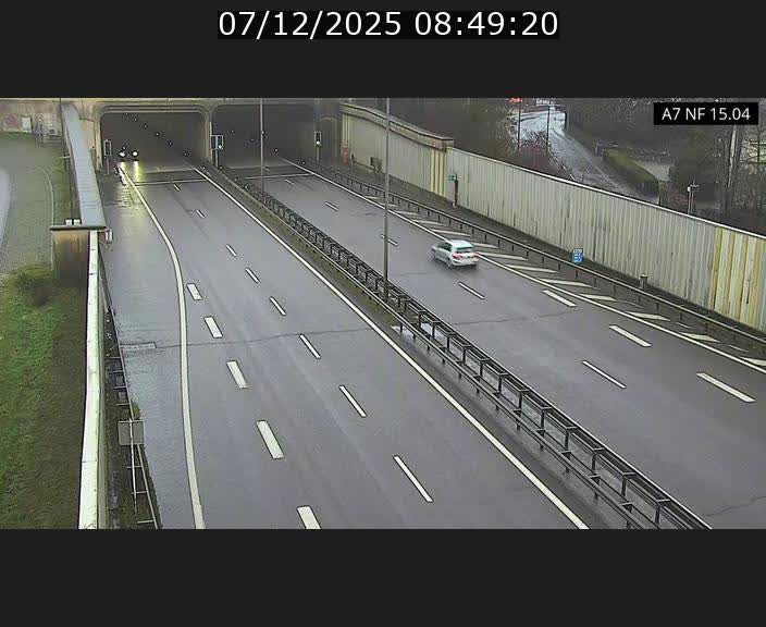 <h2>Caméra trafic Luxembourg - A7, Tunnel Mersch, entrée sud, direction Ettelbruck</h2>