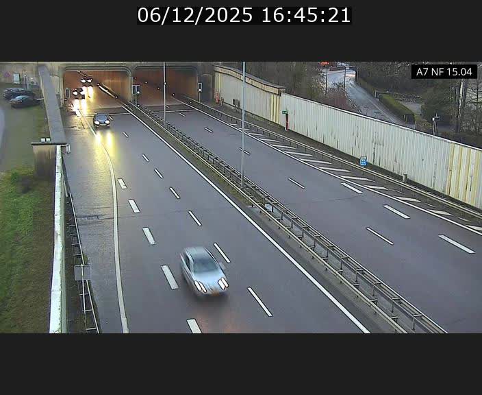 <h2>Caméra trafic Luxembourg - A7, Tunnel Mersch, entrée sud, direction Ettelbruck</h2>