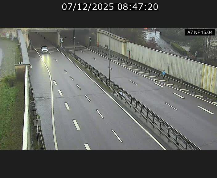 <h2>Caméra trafic Luxembourg - A7, Tunnel Mersch, entrée sud, direction Ettelbruck</h2>