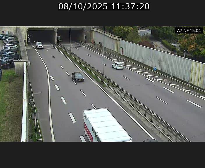 <h2>Caméra trafic Luxembourg - A7, Tunnel Mersch, entrée sud, direction Ettelbruck</h2>