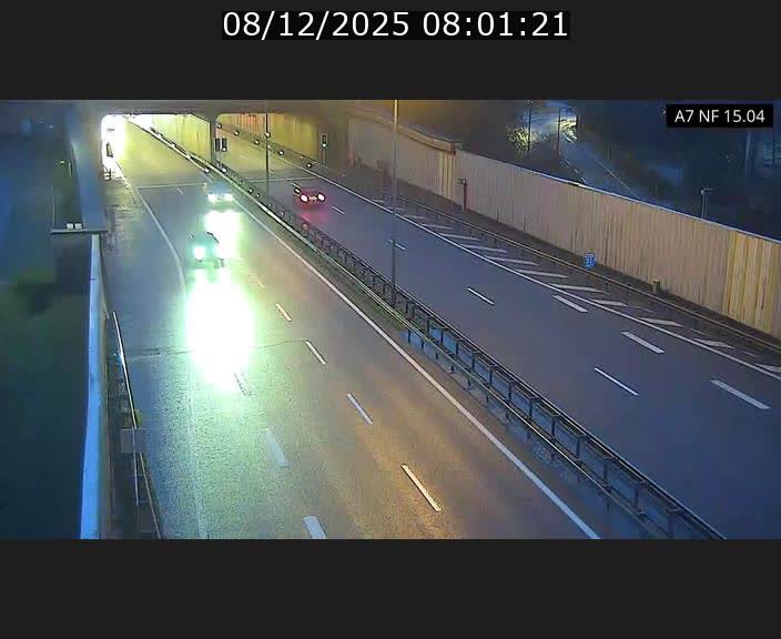 <h2>Caméra trafic Luxembourg - A7, Tunnel Mersch, entrée sud, direction Ettelbruck</h2>