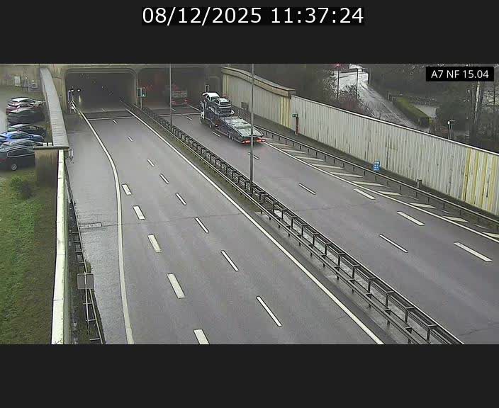 <h2>Caméra trafic Luxembourg - A7, Tunnel Mersch, entrée sud, direction Ettelbruck</h2>