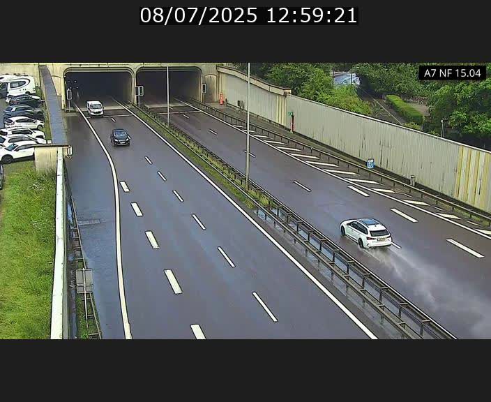 <h2>Caméra trafic Luxembourg - A7, Tunnel Mersch, entrée sud, direction Ettelbruck</h2>