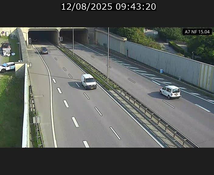 <h2>Caméra trafic Luxembourg - A7, Tunnel Mersch, entrée sud, direction Ettelbruck</h2>