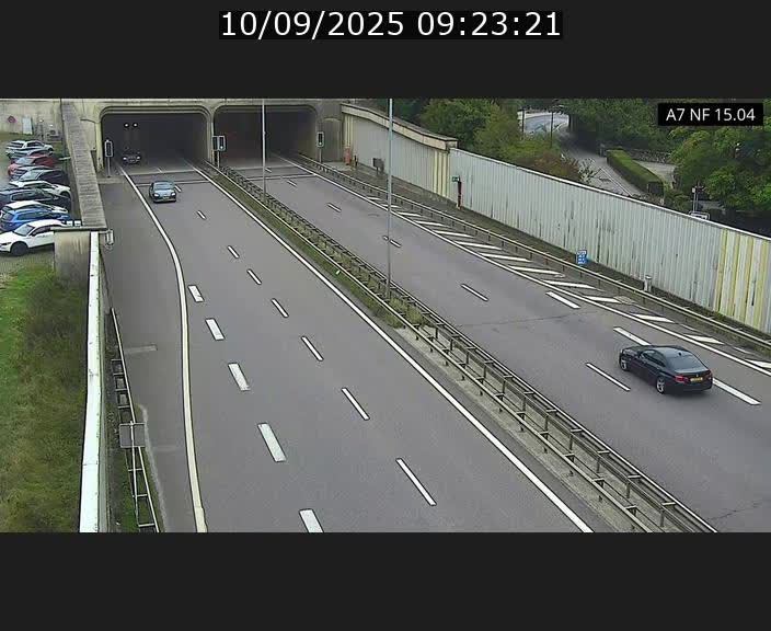 <h2>Caméra trafic Luxembourg - A7, Tunnel Mersch, entrée sud, direction Ettelbruck</h2>