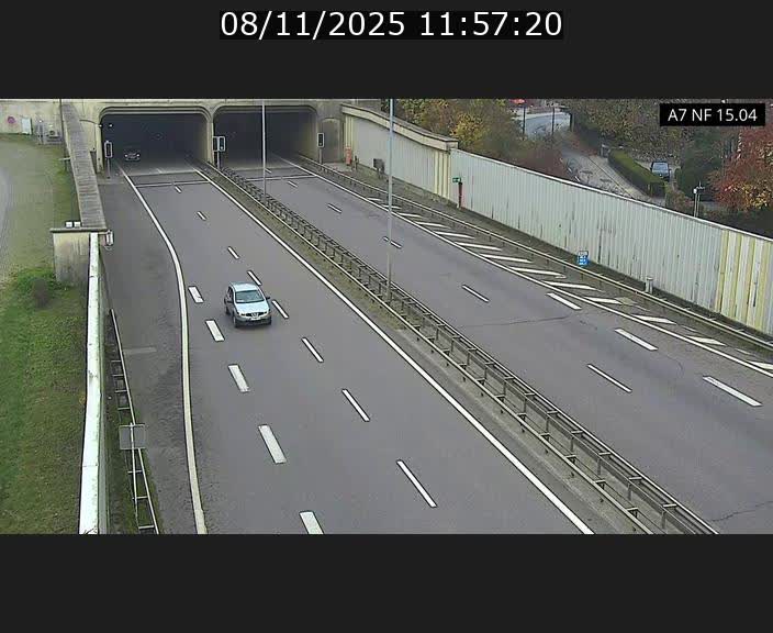 <h2>Caméra trafic Luxembourg - A7, Tunnel Mersch, entrée sud, direction Ettelbruck</h2>