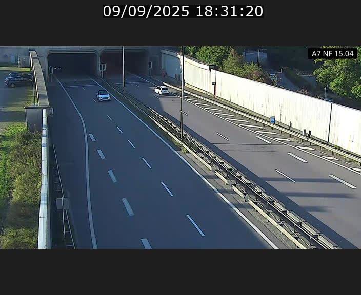 <h2>Caméra trafic Luxembourg - A7, Tunnel Mersch, entrée sud, direction Ettelbruck</h2>