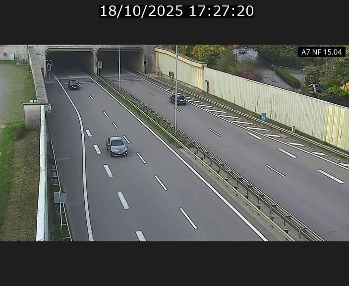 <h2>Caméra trafic Luxembourg - A7, Tunnel Mersch, entrée sud, direction Ettelbruck</h2>