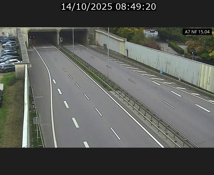 <h2>Caméra trafic Luxembourg - A7, Tunnel Mersch, entrée sud, direction Ettelbruck</h2>