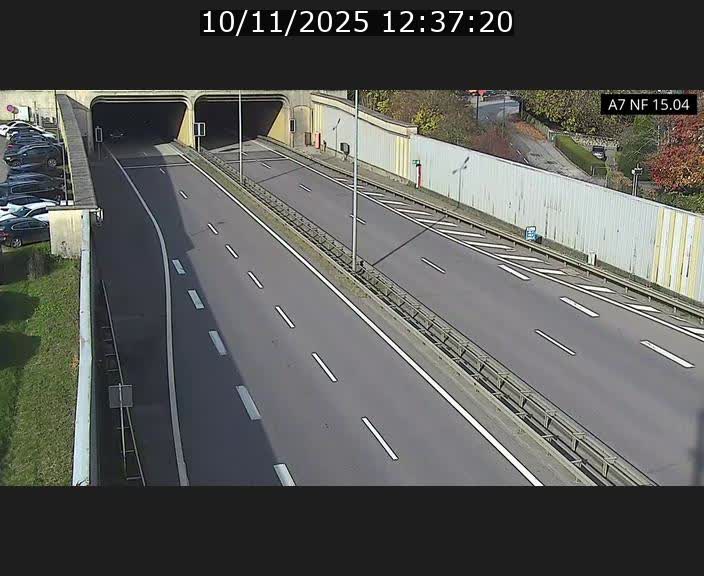 <h2>Caméra trafic Luxembourg - A7, Tunnel Mersch, entrée sud, direction Ettelbruck</h2>