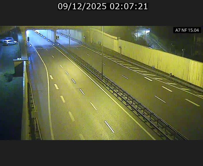 Caméra trafic Luxembourg - A7, Tunnel Mersch, entrée sud, direction Ettelbruck