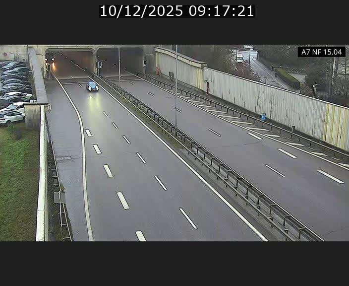 <h2>Caméra trafic Luxembourg - A7, Tunnel Mersch, entrée sud, direction Ettelbruck</h2>