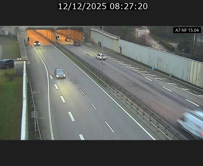 <h2>Caméra trafic Luxembourg - A7, Tunnel Mersch, entrée sud, direction Ettelbruck</h2>