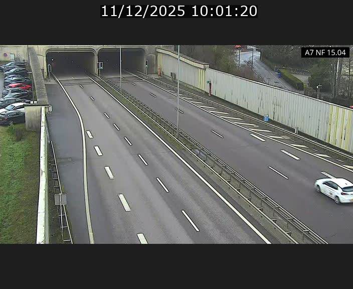 <h2>Caméra trafic Luxembourg - A7, Tunnel Mersch, entrée sud, direction Ettelbruck</h2>