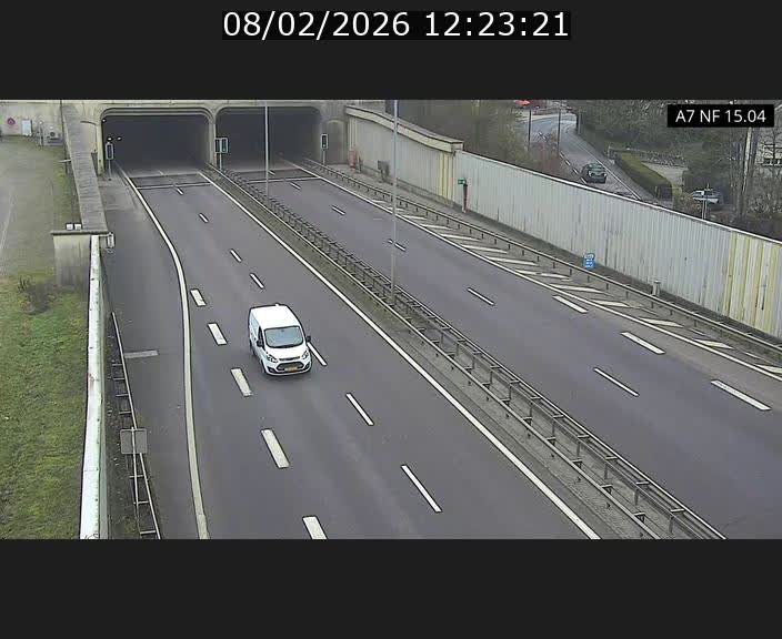 <h2>Caméra trafic Luxembourg - A7, Tunnel Mersch, entrée sud, direction Ettelbruck</h2>