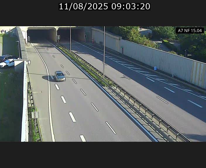 <h2>Caméra trafic Luxembourg - A7, Tunnel Mersch, entrée sud, direction Ettelbruck</h2>