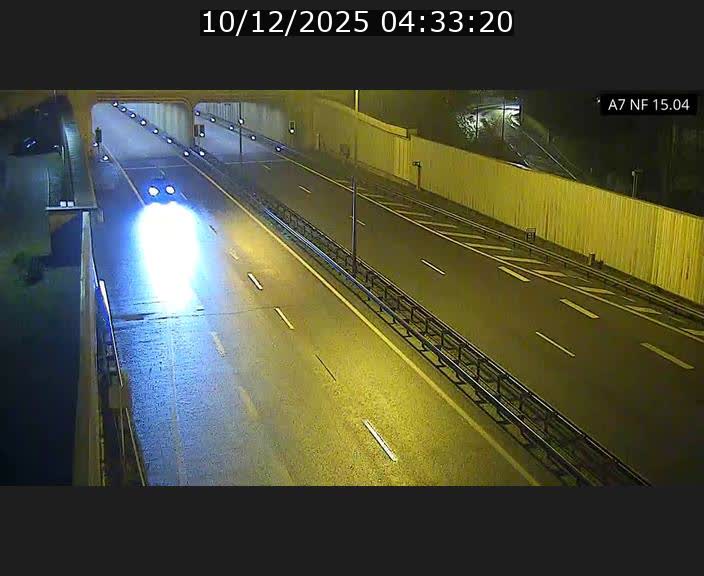 Caméra trafic Luxembourg - A7, Tunnel Mersch, entrée sud, direction Ettelbruck