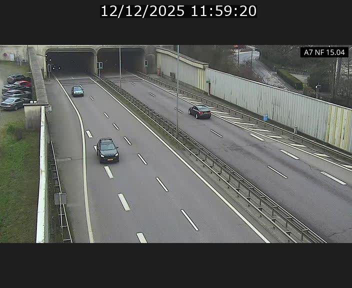 <h2>Caméra trafic Luxembourg - A7, Tunnel Mersch, entrée sud, direction Ettelbruck</h2>