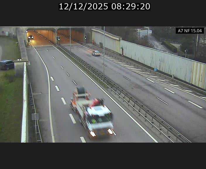 <h2>Caméra trafic Luxembourg - A7, Tunnel Mersch, entrée sud, direction Ettelbruck</h2>