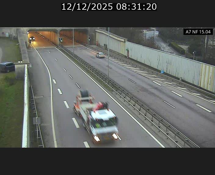 <h2>Caméra trafic Luxembourg - A7, Tunnel Mersch, entrée sud, direction Ettelbruck</h2>