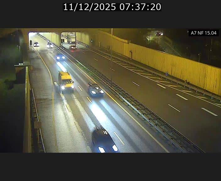 <h2>Caméra trafic Luxembourg - A7, Tunnel Mersch, entrée sud, direction Ettelbruck</h2>