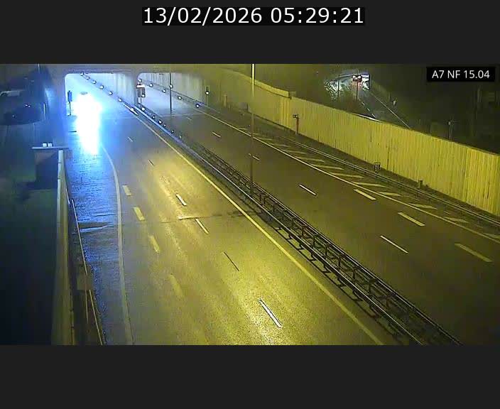 <h2>Caméra trafic Luxembourg - A7, Tunnel Mersch, entrée sud, direction Ettelbruck</h2>