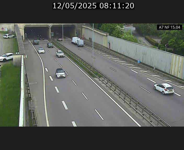 <h2>Caméra trafic Luxembourg - A7, Tunnel Mersch, entrée sud, direction Ettelbruck</h2>