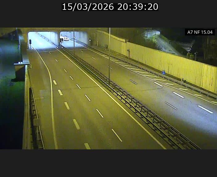 Caméra trafic Luxembourg - A7, Tunnel Mersch, entrée sud, direction Ettelbruck
