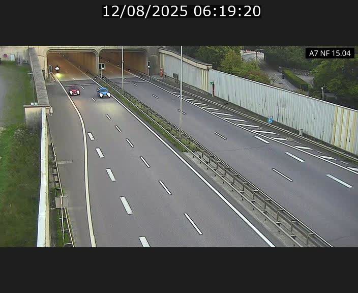 <h2>Caméra trafic Luxembourg - A7, Tunnel Mersch, entrée sud, direction Ettelbruck</h2>