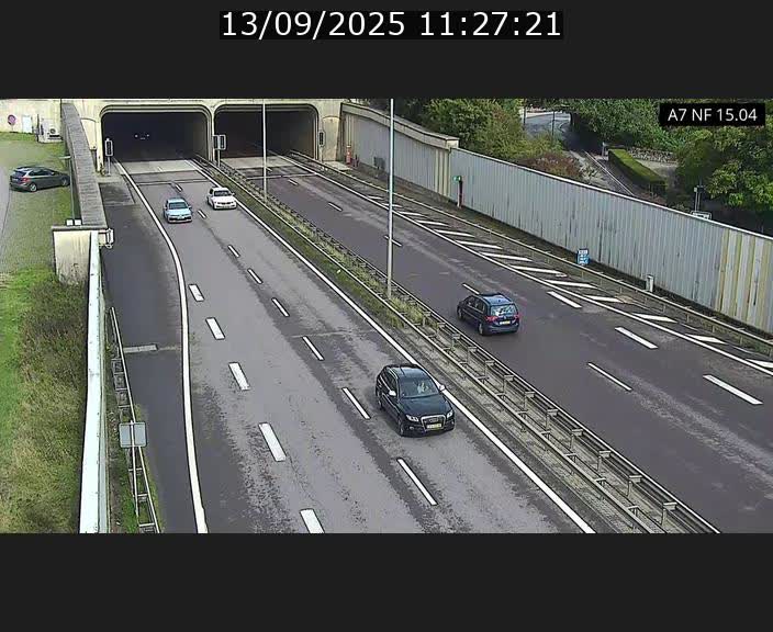 <h2>Caméra trafic Luxembourg - A7, Tunnel Mersch, entrée sud, direction Ettelbruck</h2>