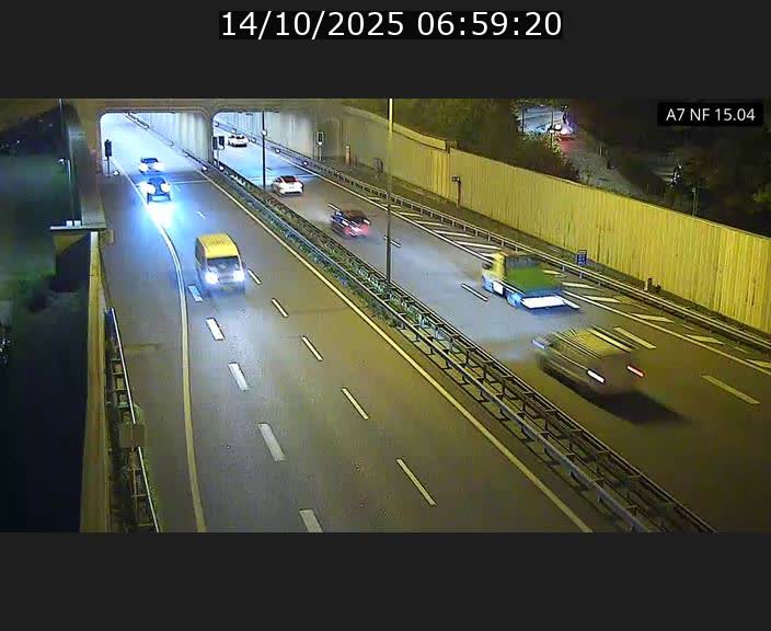 <h2>Caméra trafic Luxembourg - A7, Tunnel Mersch, entrée sud, direction Ettelbruck</h2>