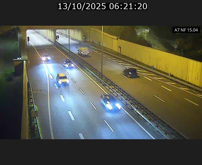 <h2>Caméra trafic Luxembourg - A7, Tunnel Mersch, entrée sud, direction Ettelbruck</h2>