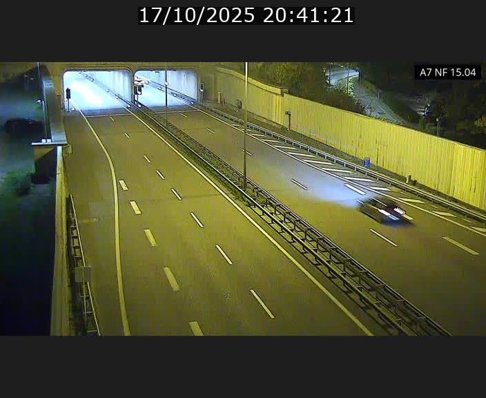 <h2>Caméra trafic Luxembourg - A7, Tunnel Mersch, entrée sud, direction Ettelbruck</h2>