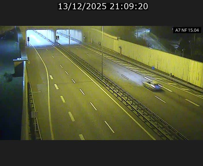<h2>Caméra trafic Luxembourg - A7, Tunnel Mersch, entrée sud, direction Ettelbruck</h2>