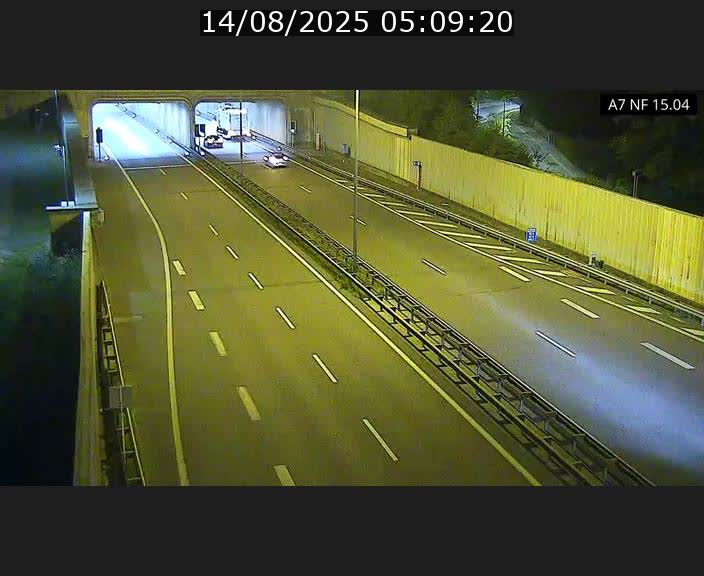 <h2>Caméra trafic Luxembourg - A7, Tunnel Mersch, entrée sud, direction Ettelbruck</h2>