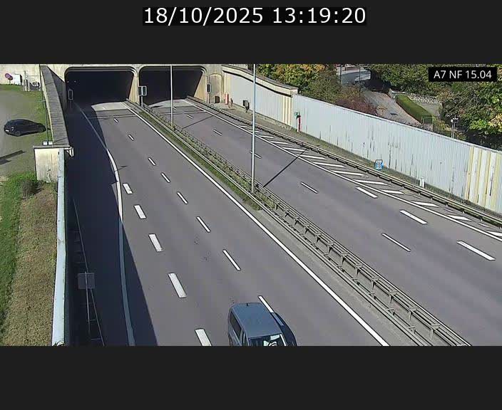 <h2>Caméra trafic Luxembourg - A7, Tunnel Mersch, entrée sud, direction Ettelbruck</h2>