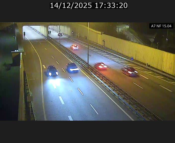 <h2>Caméra trafic Luxembourg - A7, Tunnel Mersch, entrée sud, direction Ettelbruck</h2>