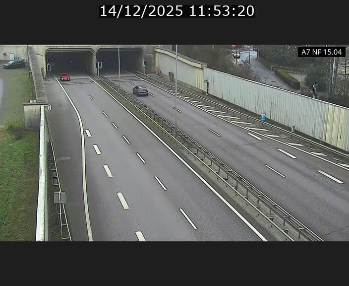 <h2>Caméra trafic Luxembourg - A7, Tunnel Mersch, entrée sud, direction Ettelbruck</h2>