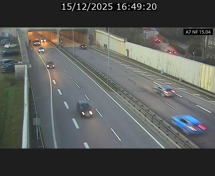 <h2>Caméra trafic Luxembourg - A7, Tunnel Mersch, entrée sud, direction Ettelbruck</h2>