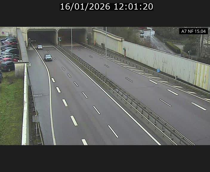 <h2>Caméra trafic Luxembourg - A7, Tunnel Mersch, entrée sud, direction Ettelbruck</h2>