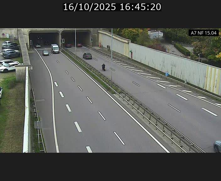 <h2>Caméra trafic Luxembourg - A7, Tunnel Mersch, entrée sud, direction Ettelbruck</h2>