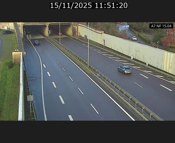 Caméra trafic Luxembourg - A7, Tunnel Mersch, entrée sud, direction Ettelbruck