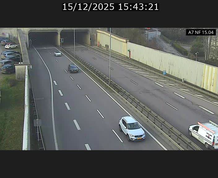 <h2>Caméra trafic Luxembourg - A7, Tunnel Mersch, entrée sud, direction Ettelbruck</h2>