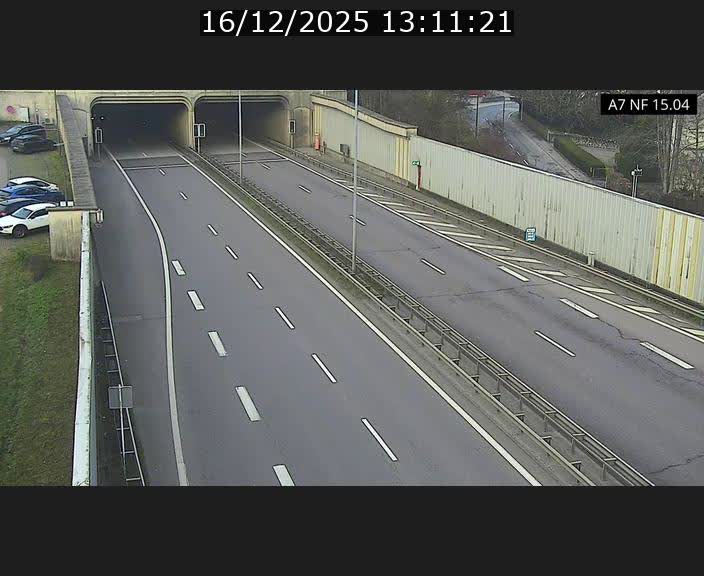 <h2>Caméra trafic Luxembourg - A7, Tunnel Mersch, entrée sud, direction Ettelbruck</h2>