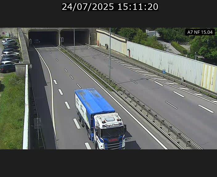 <h2>Caméra trafic Luxembourg - A7, Tunnel Mersch, entrée sud, direction Ettelbruck</h2>