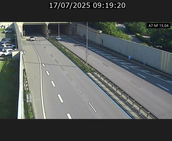 <h2>Caméra trafic Luxembourg - A7, Tunnel Mersch, entrée sud, direction Ettelbruck</h2>