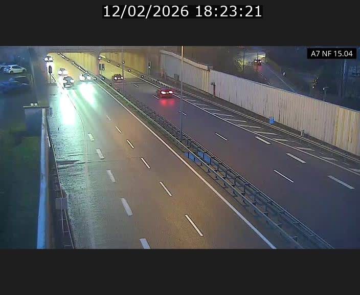 Caméra trafic Luxembourg - A7, Tunnel Mersch, entrée sud, direction Ettelbruck