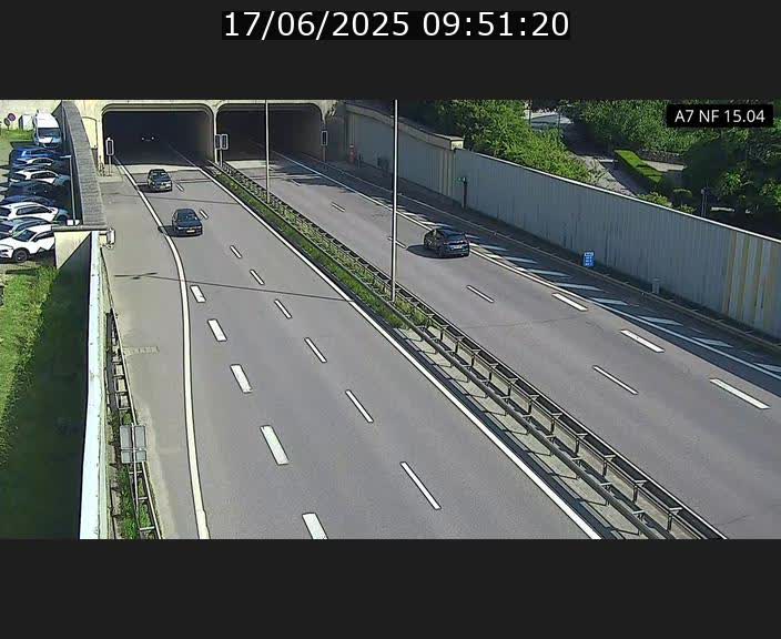 Caméra trafic Luxembourg - A7, Tunnel Mersch, entrée sud, direction Ettelbruck